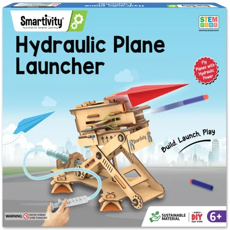 Hydraulic Plane Launcher | 6-10 years | DIY STEM Construction Toy