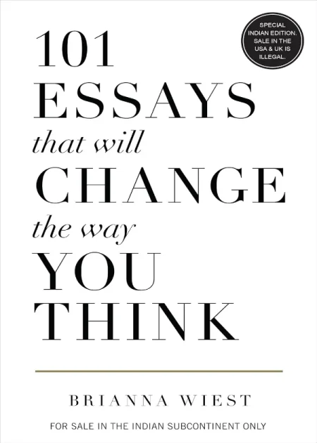 101 Essays That Will Change The Way You Think by Brianna Wiest Amaryllis paperback book cover Bookletto Sri Lanka