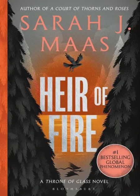 Heir of Fire Throne of Glass Book 3 by Sarah J Maas Bloomsbury Reissue paperback edition book cover Bookletto Sri Lanka