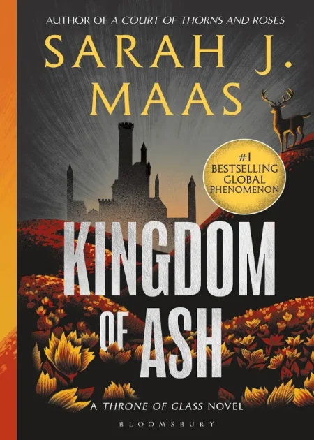 Kingdom of Ash Throne of Glass Book 7 Finale by Sarah J Maas Bloomsbury Reissue paperback edition book cover Bookletto Sri Lanka