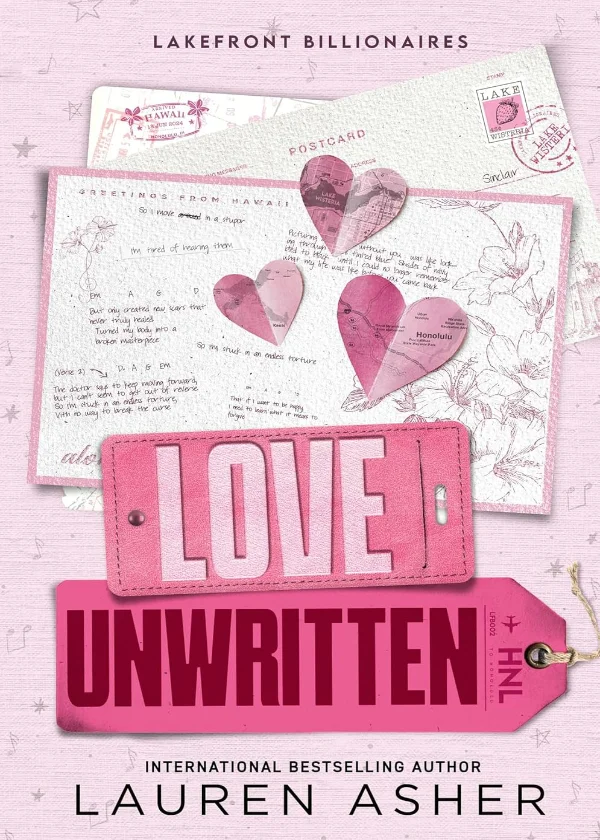Love Unwritten Lakefront Billionaires Book 2 by Lauren Asher Piatkus paperback edition book cover Bookletto Sri Lanka