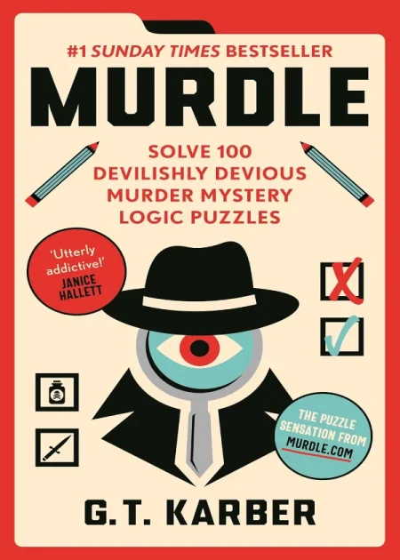 Murdle Volume 1 100 Devilishly Devious Murder Mystery Logic Puzzles by GT Karber Souvenir Press paperback edition book cover Bookletto Sri Lanka
