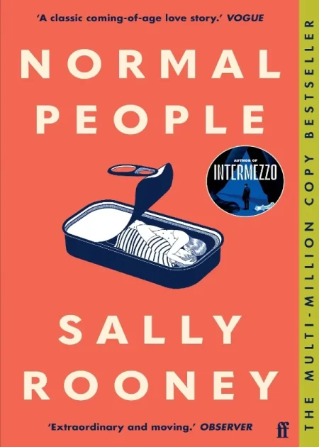 Normal People by Sally Rooney Faber paperback edition book cover Bookletto
