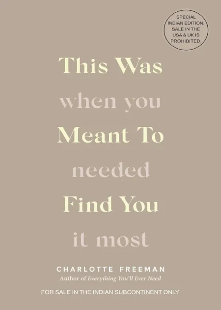 This Was Meant To Find You by Charlotte Freeman English paperback edition book cover Bookletto